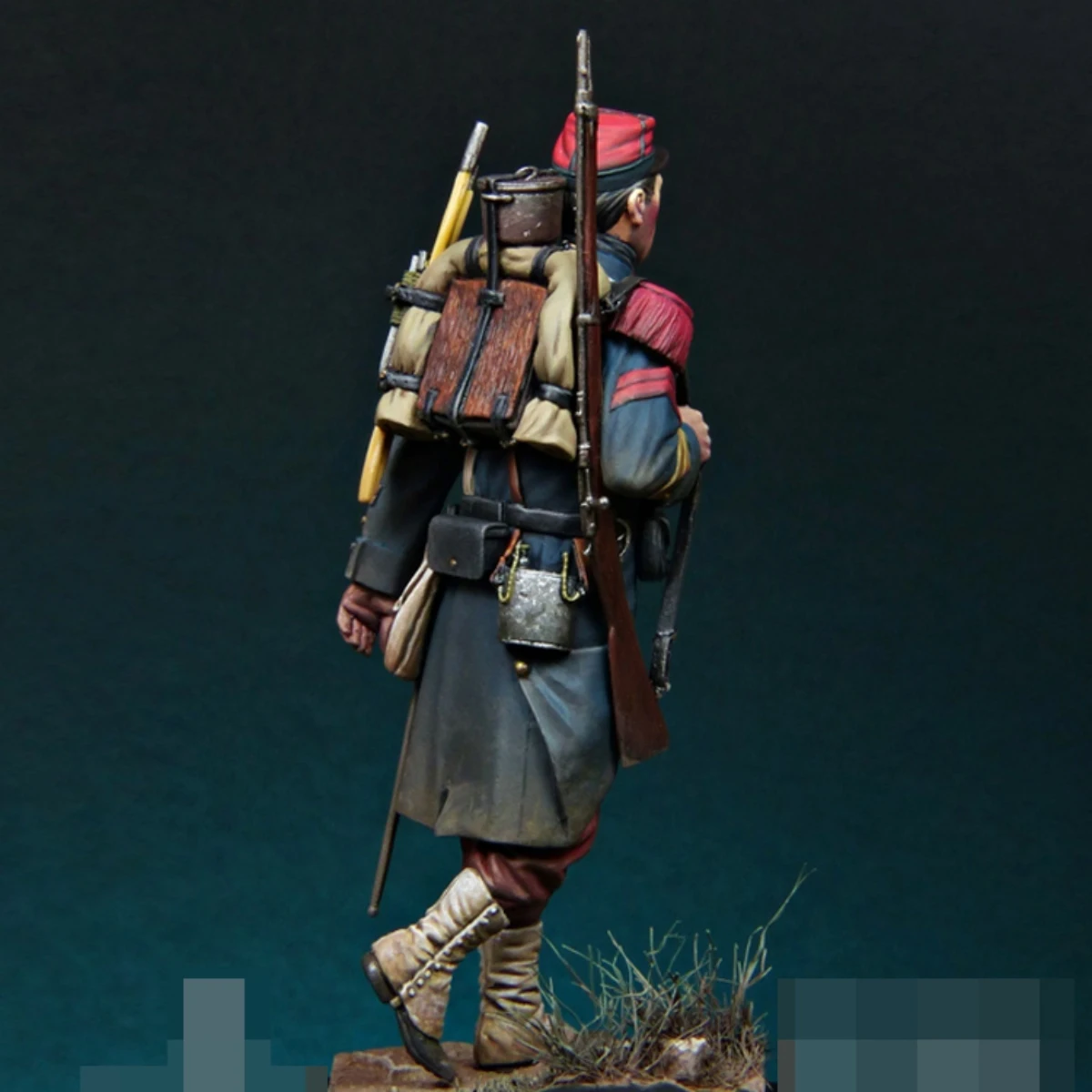 

1/24 фигурка из смолы, неокрашенная модель, французская пехота, в разобранном виде и неокрашенная GK, 773R