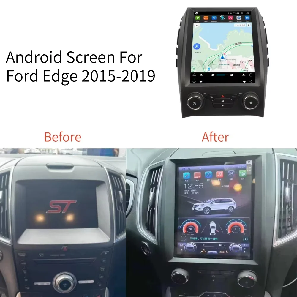 

12.1 Inch Android 13 For Ford Edge 2015-2019 Car Radio Multimedia Player Navigation Head Unit GPS Stereo Auto Radio Audio