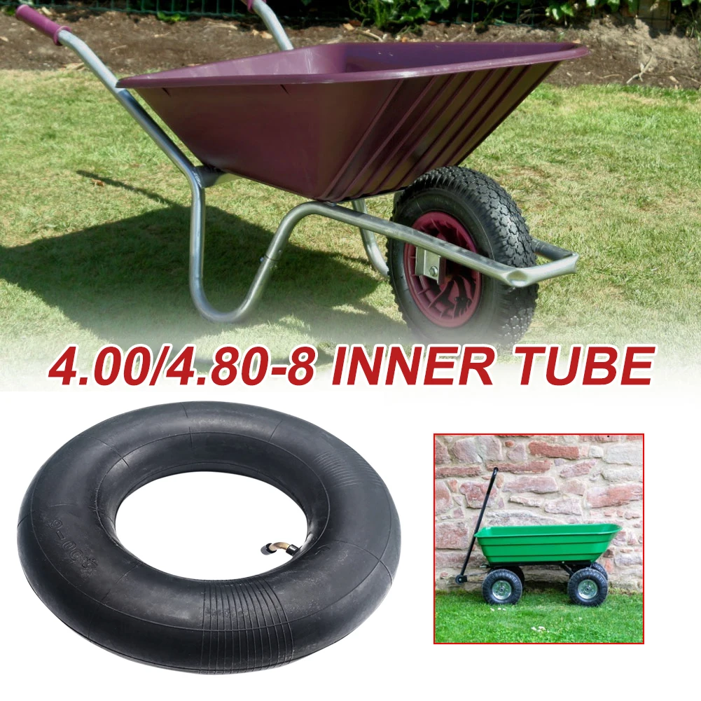 1 PC 4.80/4.0-8 Inner Tube Rubber Tire suit for Scooter Carousel Trolley Tr87 Mowers Hand Trucks  Wheelbarrows Carts and More