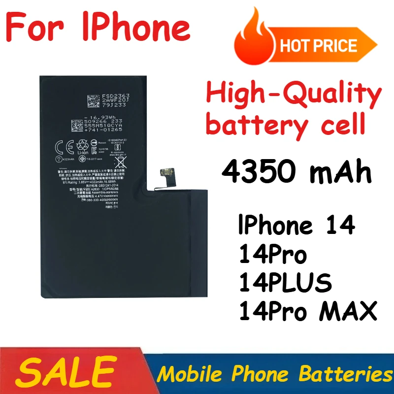 

High Quality Rechargeable Battery for IPhone 14 14Pro 14PLUS 14Pro MAX Mobile Phone Batteries Mobile Phone Accessories