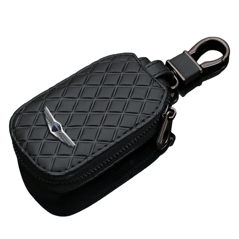 High-grade Leather Key Case For Hyundai Genesis L110 G80 GV80 2021 Car Accessories Business Gifts Interior Parts