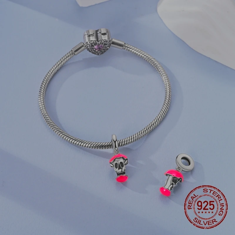 حار بيع مضيئة ستار سحر 925 فضة الشمس القمر الساعة الرملية استرخى قلادة صالح الإسورة سوار قلادة DIY مجوهرات #5