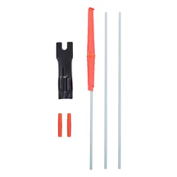 1 Set Bike Safety Flag Fiberglass Pole Children's Tail Triangular Flag