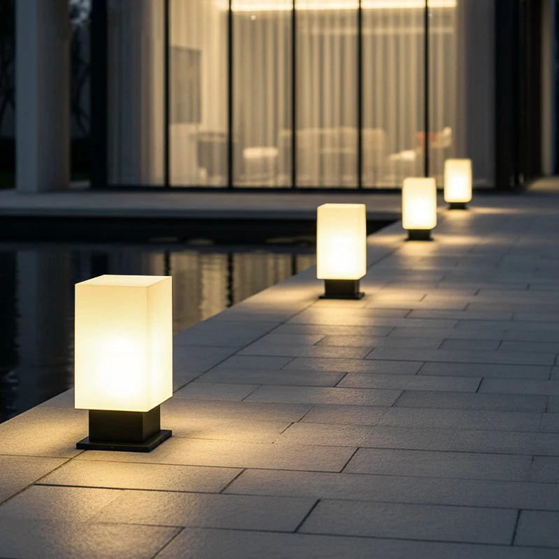 Luminous floor lamp courtyard solar LED outdoor lighting non solar lamp outdoor garden lamp outdoor garden decoration view 5