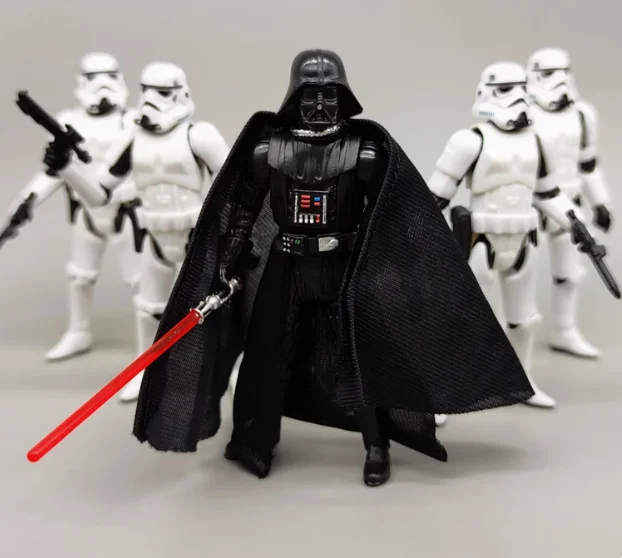

3.75 inch clone white soldier movable model desktop ornament high 10cm