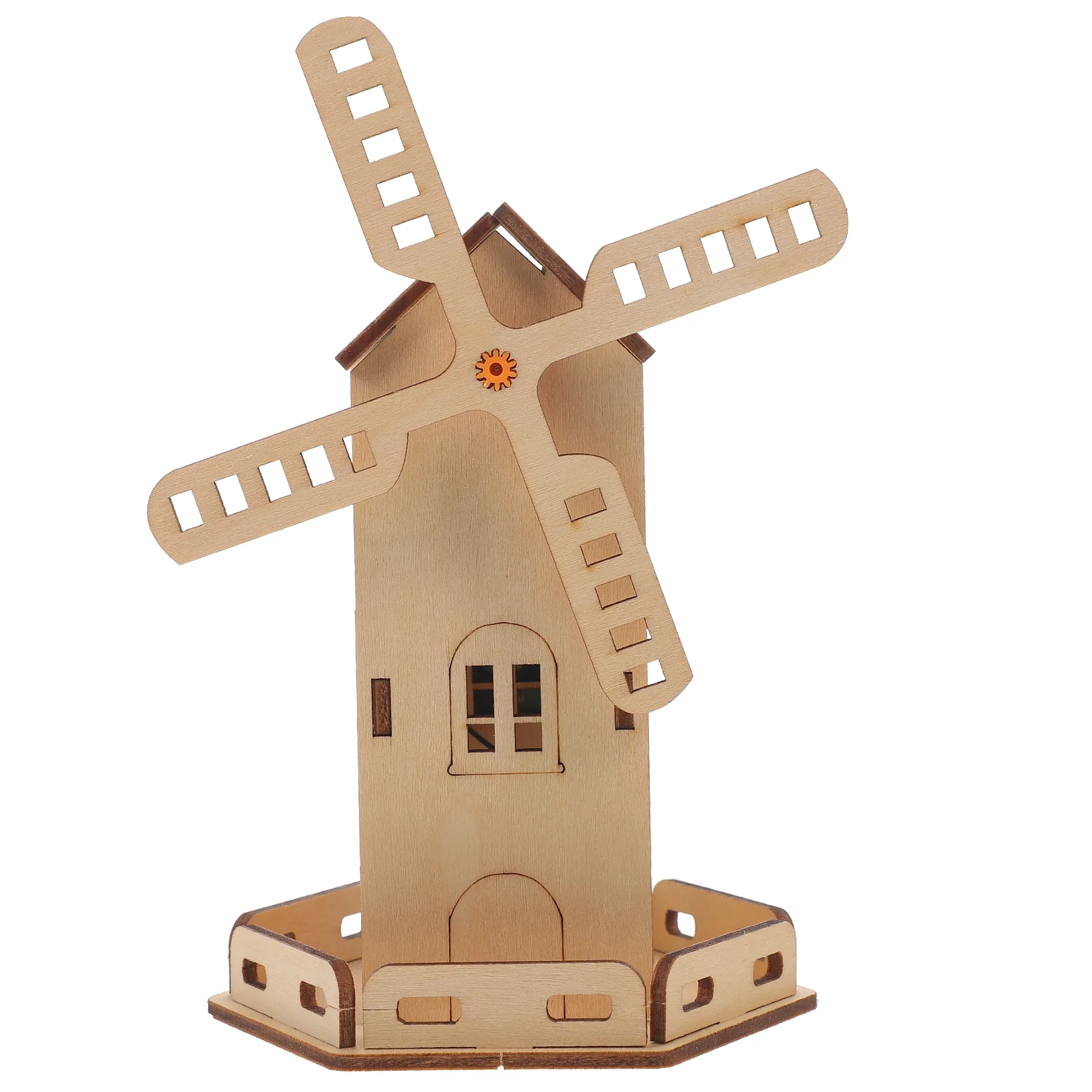 

Solar Windmill DIY Toys Kids Experiments Sticker Vest Education Wooden Model Kits Science Projects for Assembly