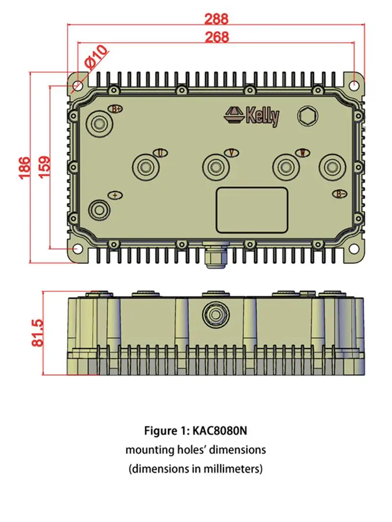 Kelly KAC 8080N High Power Opto-Isolated Motor Controllers (72V-168V) (300A-1200A) 72V 82V 96V 110V 144V 168V