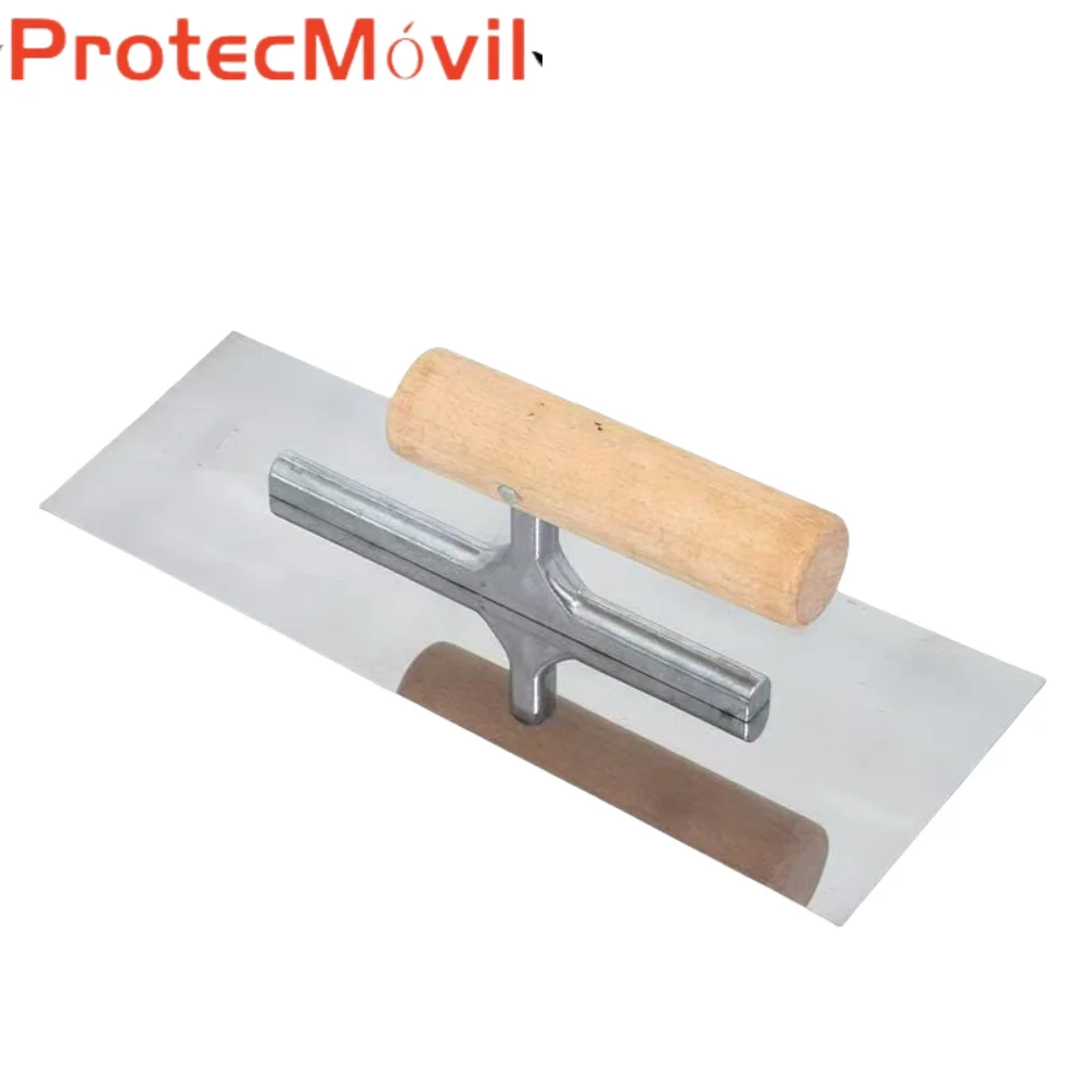 Wooden Handle Plaster Trowel Putty Scraping Wall Smoothing Tool Diatom Mud Priming Finishing Trowel for Wall Plastering