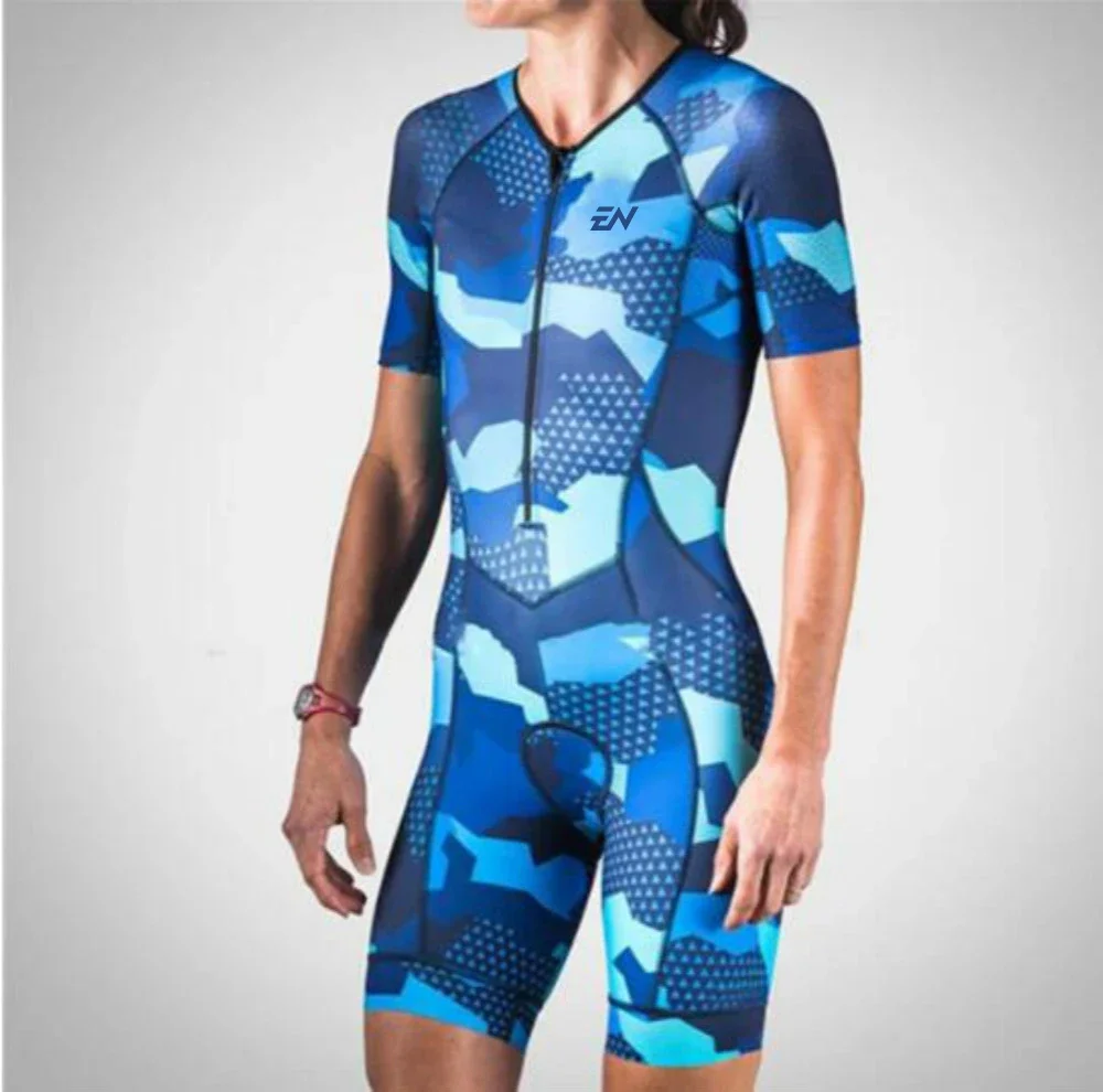 2022 ENCYMO【NEW】Skinsuit One Piece Tights Clothing Cycling Triathlon Skinsuit Sets Maillot Ropa Ciclismo Gel MTB Bicycle Jersey