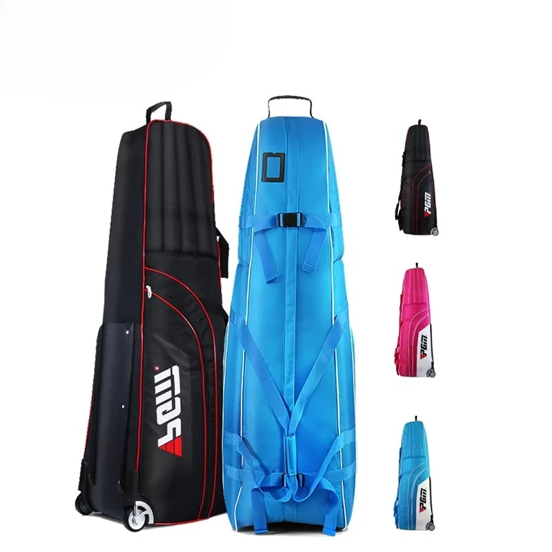 

Nylon Golf Bag Waterproof Thicken Folding Design with Wheels Convenient Travel Companion
