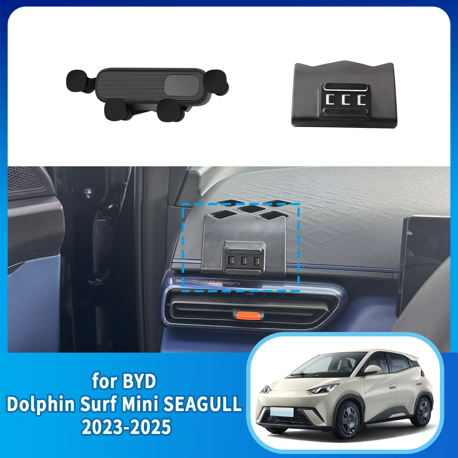 

Navigation Stand Auto Accessories Car Mobile Phone Holder for BYD Dolphin Surf Mini SEAGULL 2023 2024 2025 GPS Bracket