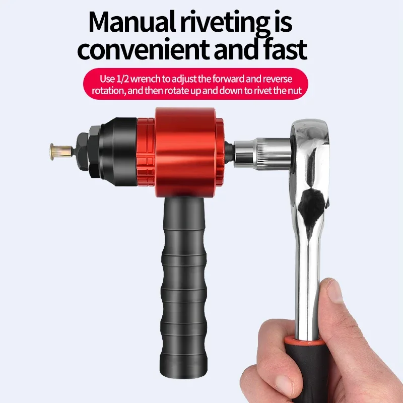 مخلب اليد التلقائي الجوز تمتد الأم بندقية رئيس الكهربائية الهوائية سحب التثبيت الألومنيوم مسدس مسامير #1