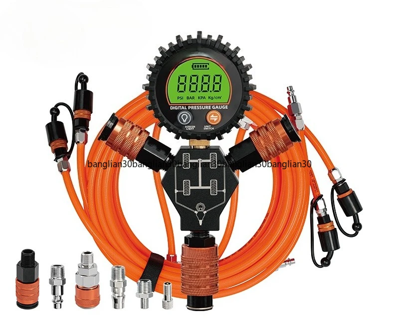 

Внедорожный четырехзарядная трубка для зарядки и разрядки Встроенный высокоточный измеритель давления в шинах для пустыни на открытом воздухе