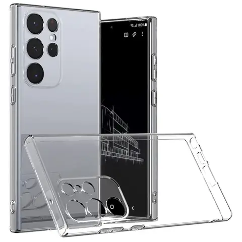 Crystal Silicone Clear Case For Samsung Galaxy S23 Ultra S22 S21 FE Ultra Plus Soft Ultra Thin Back Case Cover Coque Fundas Capa