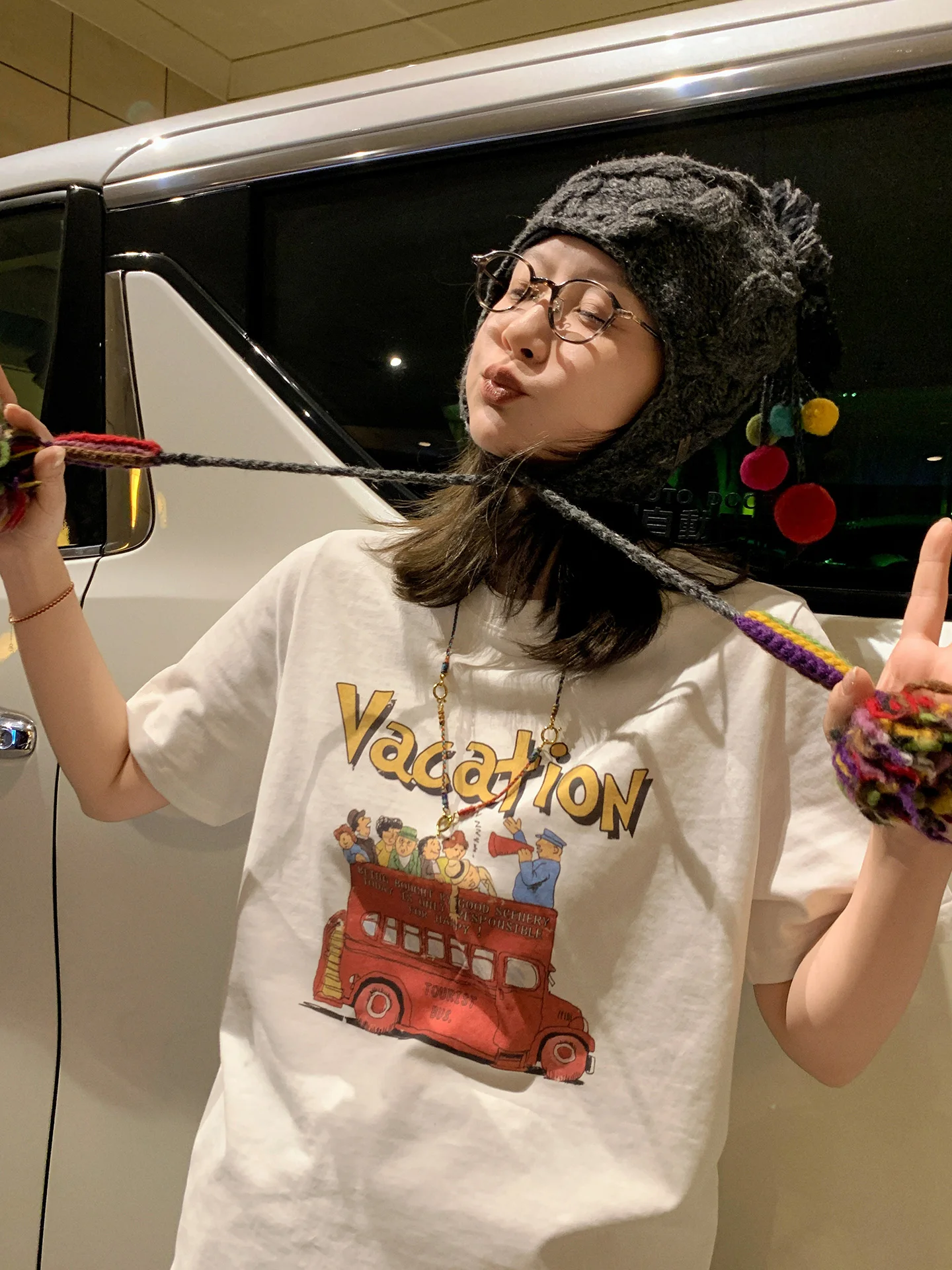 

Женская футболка Libelin Sisy с принтом, новинка осени 2025, 230 г, 100% хлопок, с коротким рукавом, повседневный универсальный летний топ