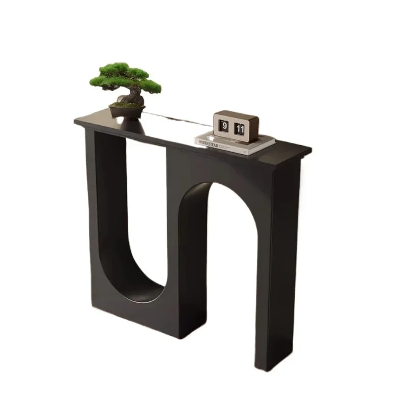 

Foyer against the wall Artistic porch End view table Modern minimalist light luxury high-end porch table cabinet