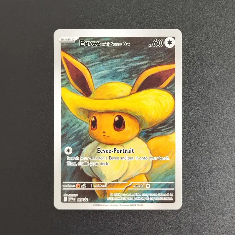 Homemade PTCG Pokemon English Van Gogh Museum Pikachu Charizard Blastoise Mew Venusaur Game Collection Card Toy - view 5