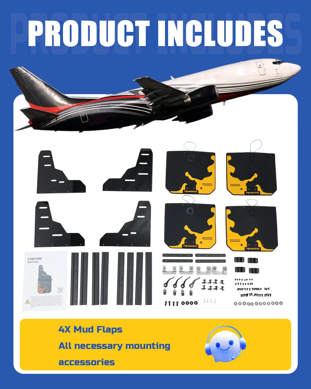 4 peças de pára-lamas de caminhão atualizados adequados para Ford F-150 F150 2021-2025 protetores contra respingos