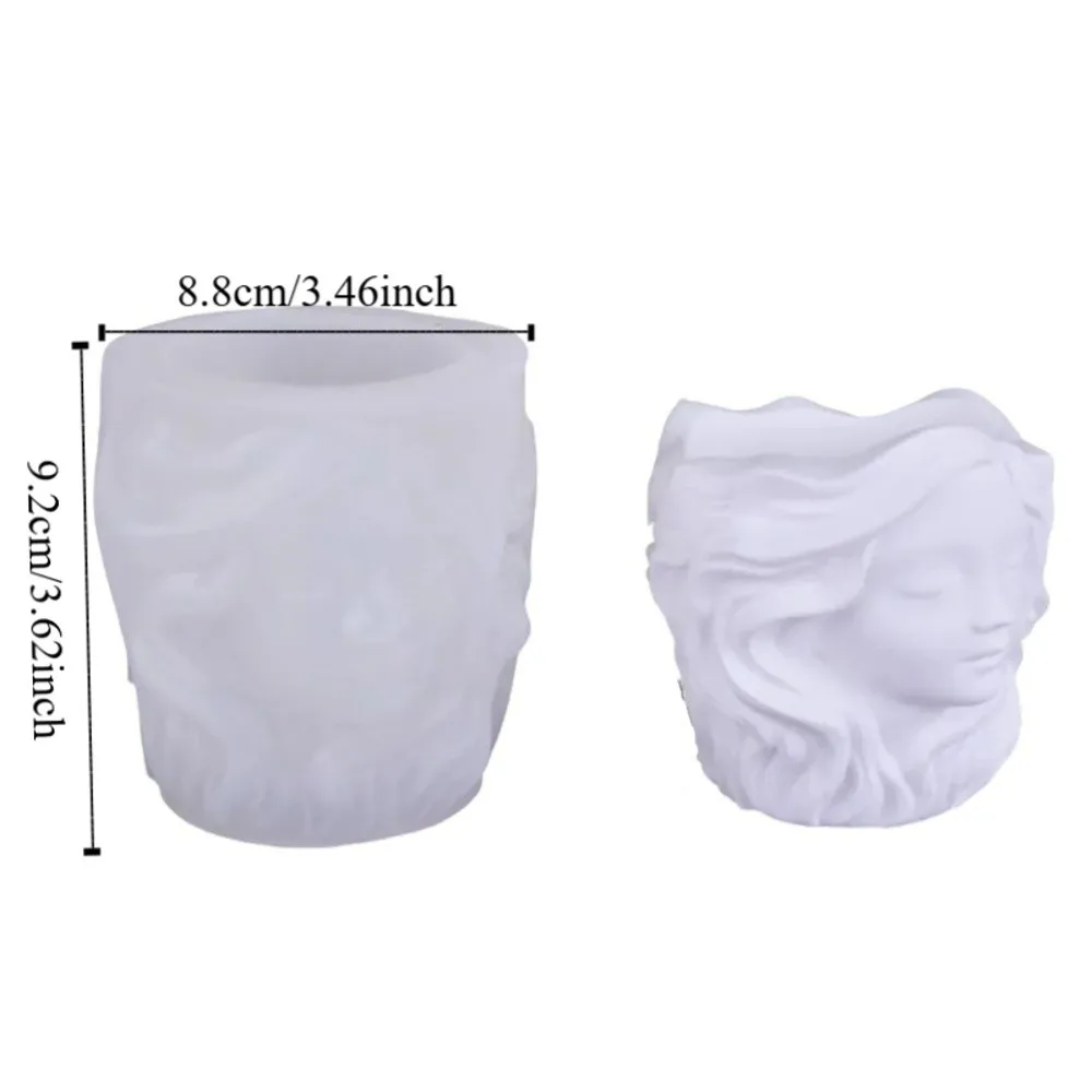 Home Decor 3D Silicone Candy Mold Decorative Flexible Aromatherapy Candle Mold Non-stick DIY Flower Pot Mold Mold Wedding Decor