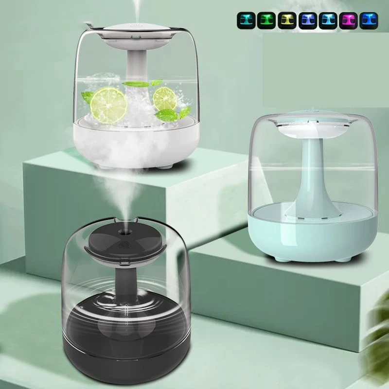 

440Ml Air Humidifier Large Capacity Air Diffuser Atomizer Ultrasonic Aroma Diffuser Cool Mist Maker Air Purifier