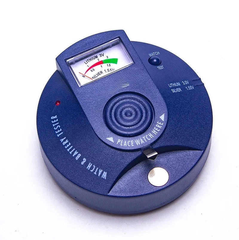 Circular Type Renata Watch Battery Pulse Tester and 1.5V 3V Button Cell Battery Analyzer