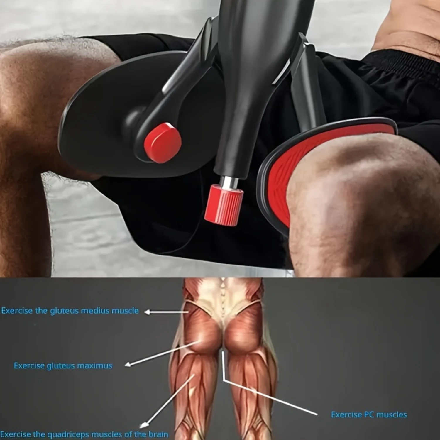 1 pezzo di allenamento per muscoli delle gambe e esercizi per il pavimento pelvico: migliora la modellatura del corpo, la costruzione dei muscoli, il fitness - ABS durevole, facile da usare, Po