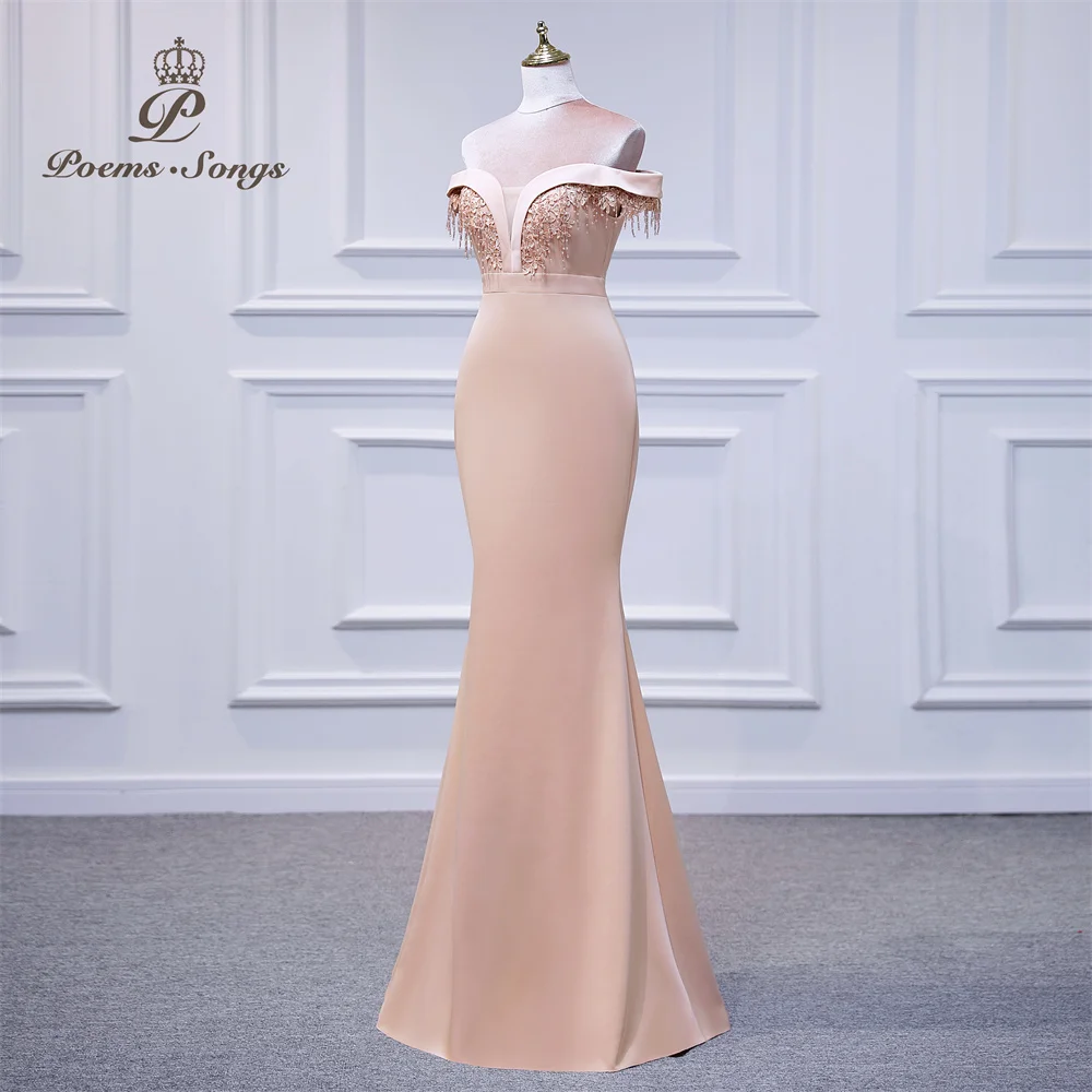 Đầm Thanh Lịch Nữ Cho Tiệc Cưới 2022 Tay Dài Dạ Hội Vestidos De Fiesta Áo Dây De Soiree De Mariage Đảng áo