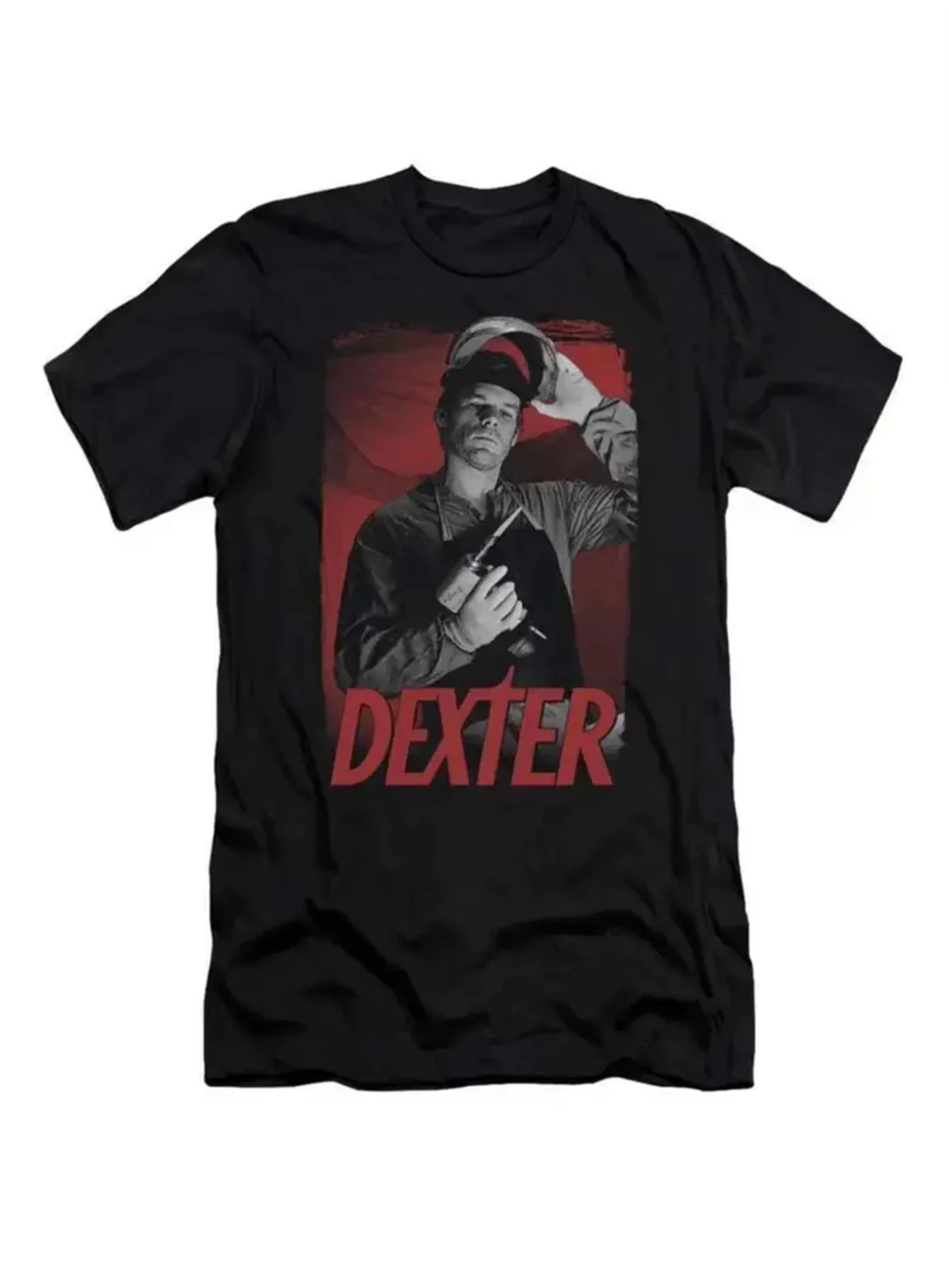 T-shirt classique Dexter Morgan Born in Blood, rétro, avec biographie, en coton, graphique, pour hommes et femmes, streetwear d'été