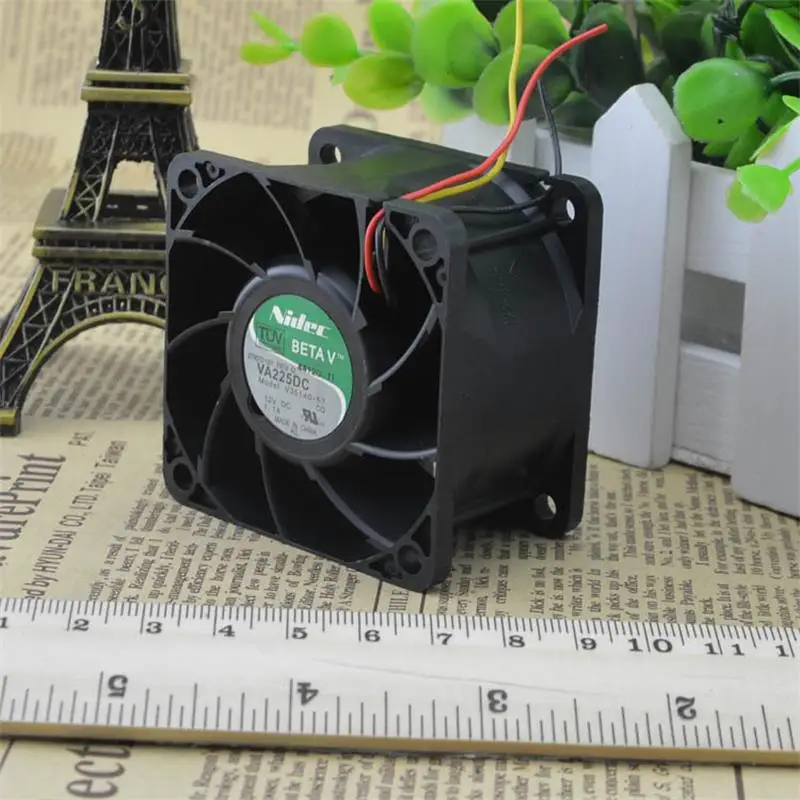 Cooling Server Fan  For NIDEC 279072-001 VA225DC V35140-57 6038 6CM 1.1A 12V Violent Fan