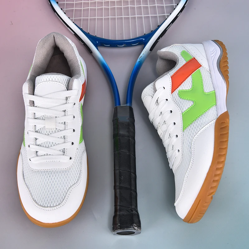 

2025 New Table Tennis Shoes Men Women Hard-Wearing Badminton Shoes Unisex Luxury Brand Sport Sneakers Court Shoes