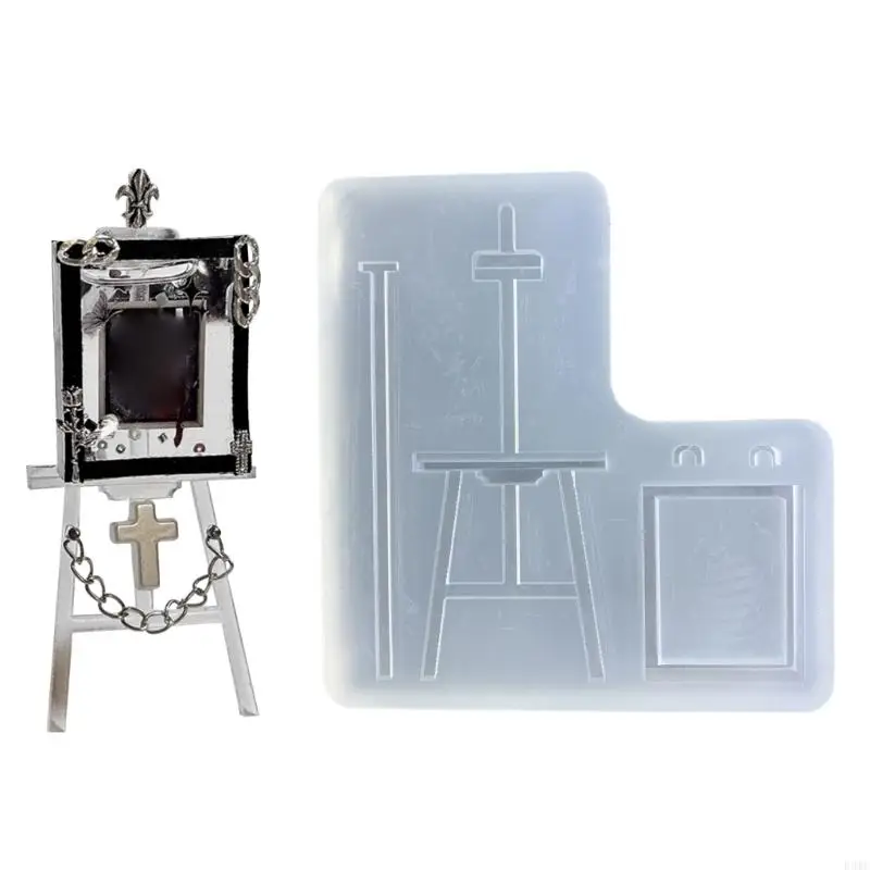 

R3MC Photo Frame Silicone Mold Easel Epoxy Casting Mold for Picture Frame Home Decors