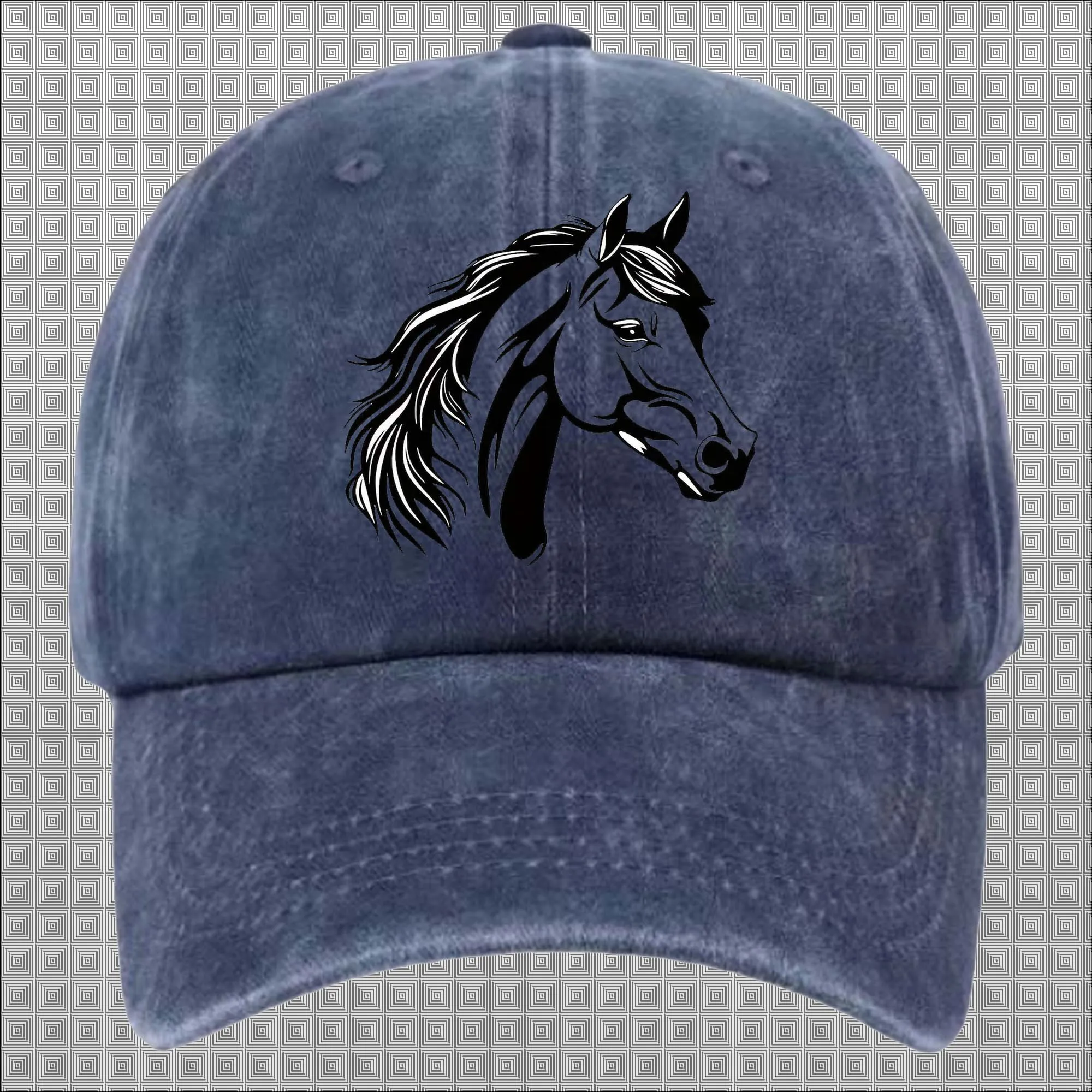 

Fashionable horsehead print, adjustable sun protection, hand washable hat suitable for fishing, camping,and sports fishing hats