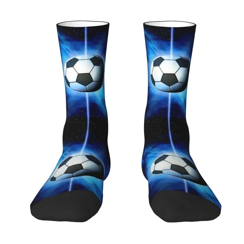 

Football Space Abstract Men Women Crew Socks Unisex Fun 3D Print Soccer Ball Dress Socks