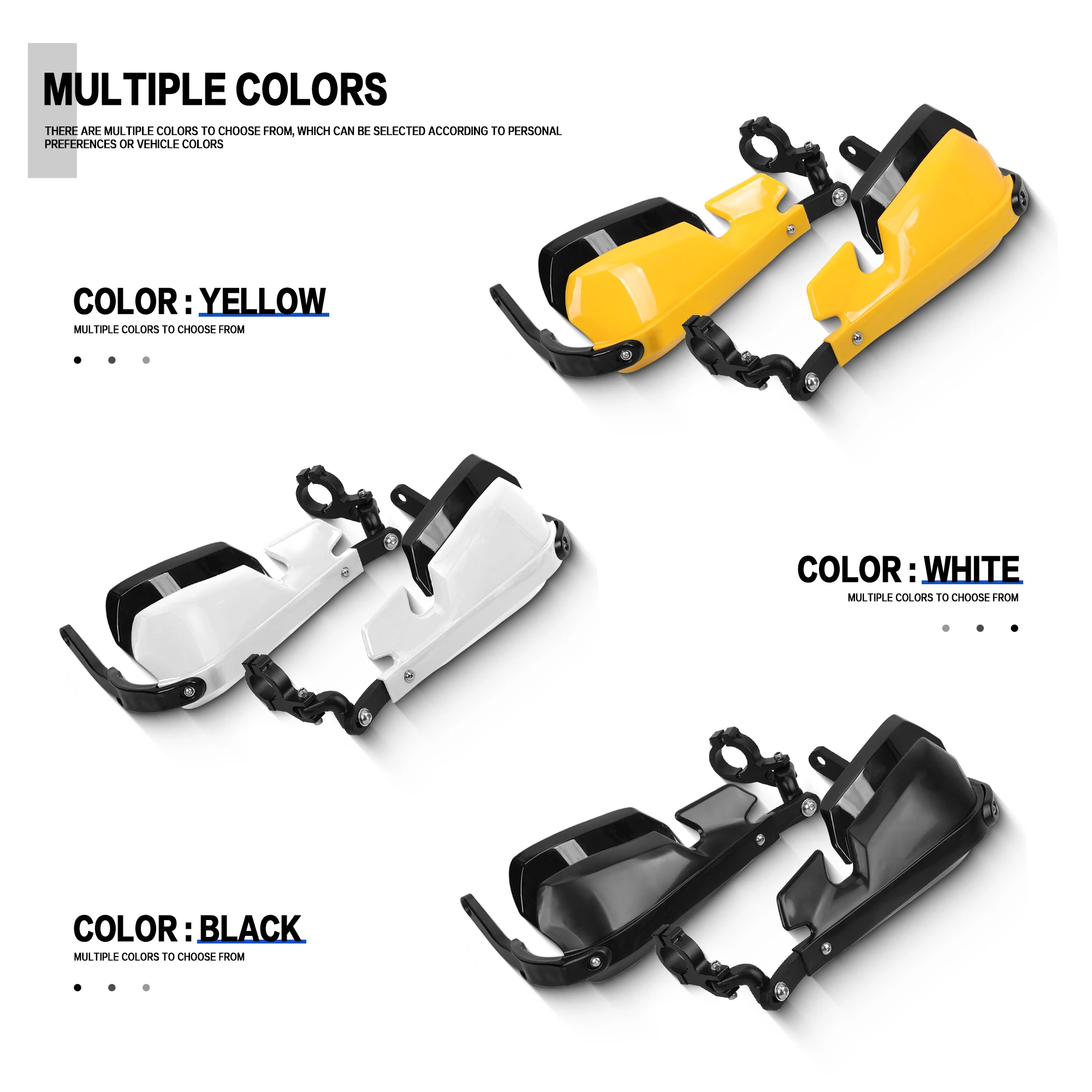 Image 6: Protection de guidon en alliage d'aluminium pour moto Triumph Scrambler 400X XC Speed400, protection contre le vent