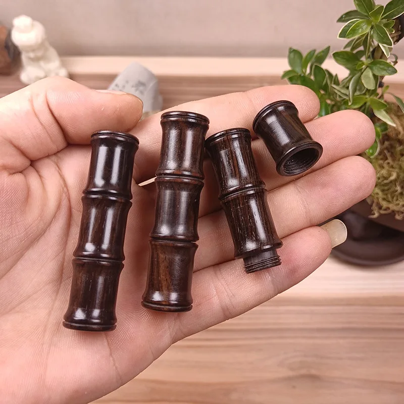 Bamboo Shape Pendant F Key Chain Necklaces Wood Jewelry Car Fresheners Aromatherapy Bottle DIY Perfume Bottle Pill Container