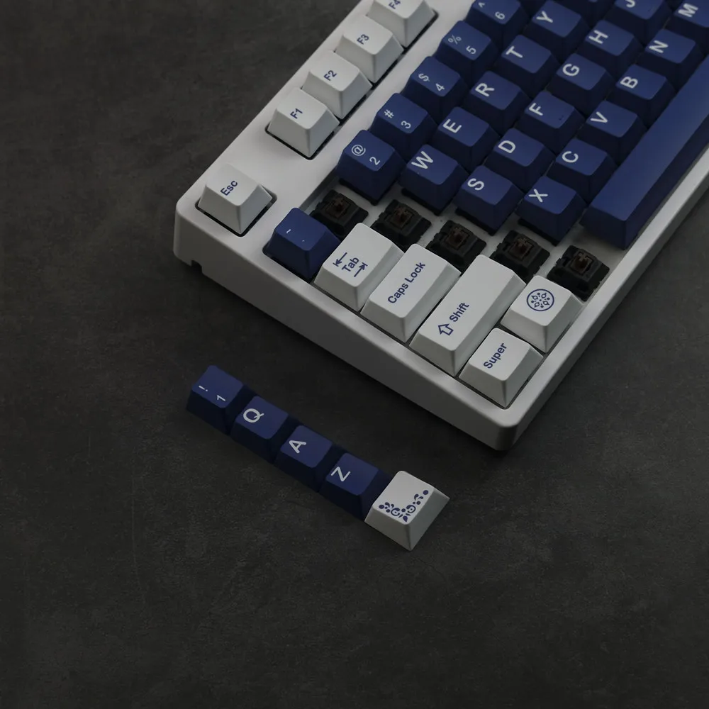 Imagem -06 - Gmk Lazurite Keycaps Perfil Cereja Pbt Sublimação de Tintura Teclado Mecânico Switch mx 61 64 68 884 84 84 980 144 Chaves