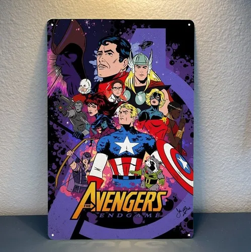Metallposter Blechschild - Comic-Buch-Plakat
