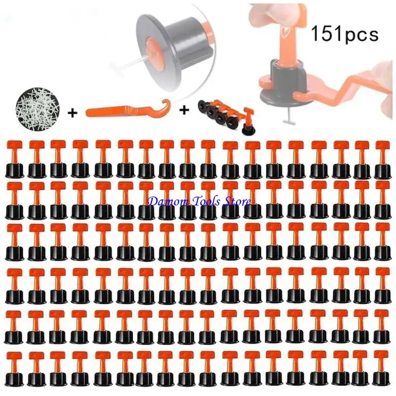 57BE 50/151Pcs Tile Leveling System With Tile Leveler Special Wrench Tile Spacers