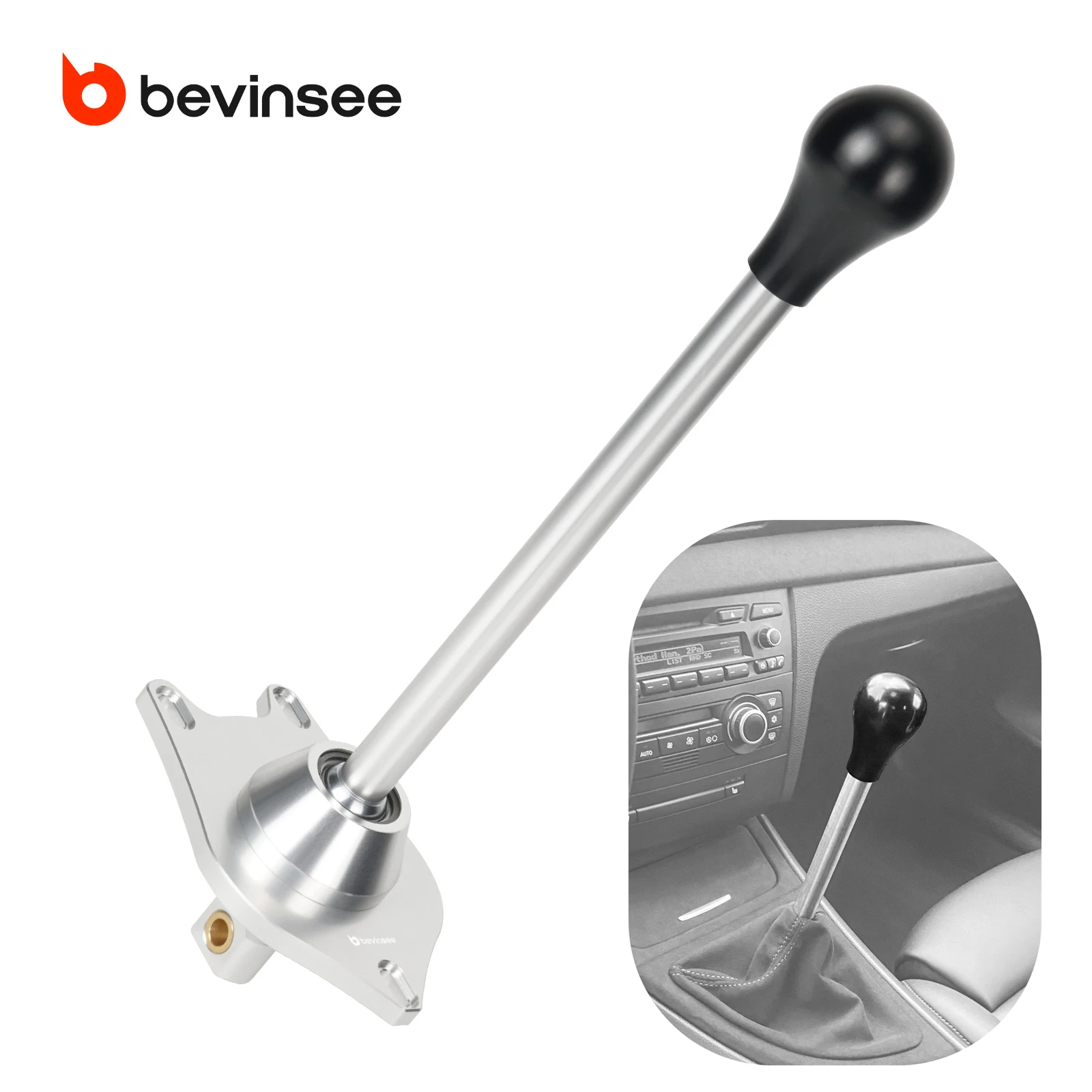 

Алюминиевый короткий комплект переключения передач BEVINSEE для BMW E90 E92 E93 E91 E81 E82 E87 E88 118i 120i 125i 130i 135i 323i 325i 330i 335i