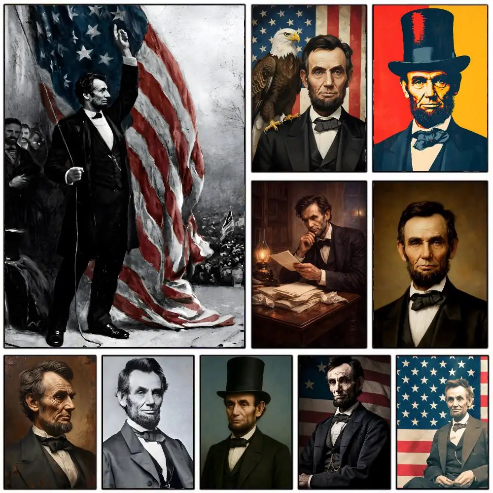 Historical Figure A-abraham Lincoln Poster Modern Home Decoration Interior Design & Contemporary Wall Art Collection
