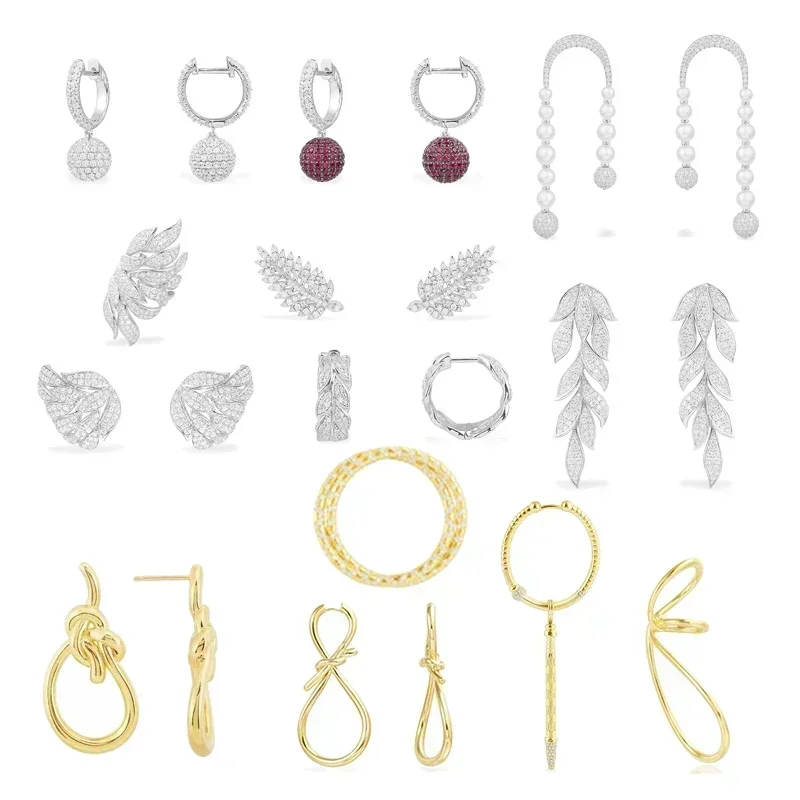 R & P – boucles d'oreilles géométriques en forme de feuille d'argent Sterling, boules rondes, à la mode et personnalisées, bijoux de fête polyvalents pour femmes, cadeaux