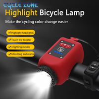 Bicycle Electric Horns Light Mountain Bike Front Lamp Electronic Horns Bell for Night Riding Easy to Install Bicycle Accessories