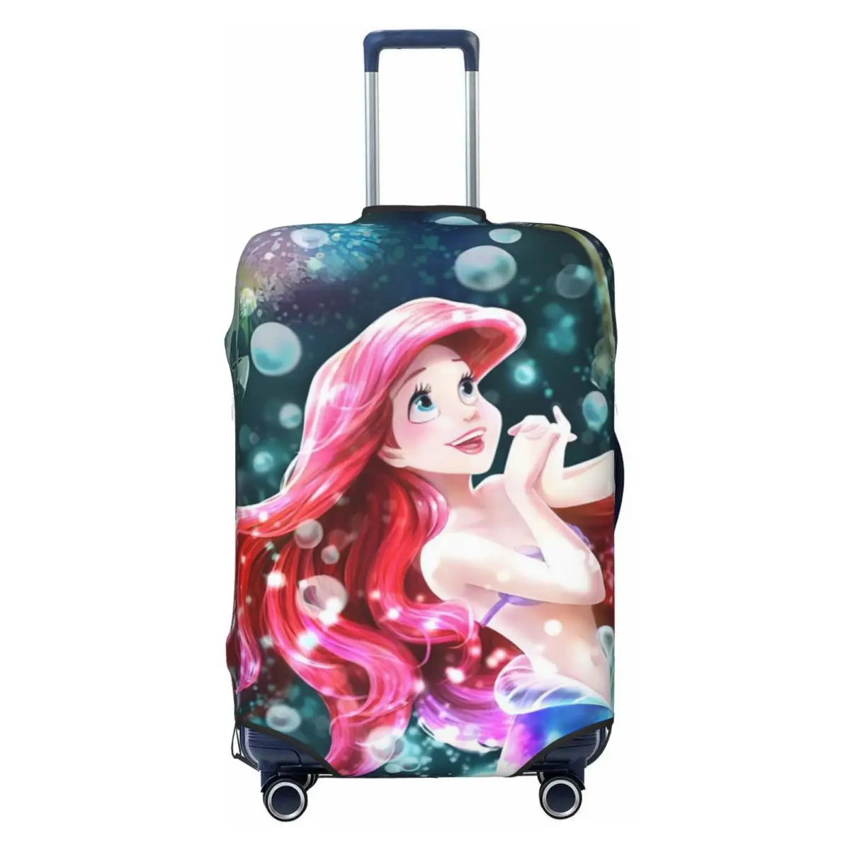 

Custom The Little Mermaid Luggage Cover Elastic Kawaii Princess Anime Kawaii Princess Travel Suitcase Protective Cover
