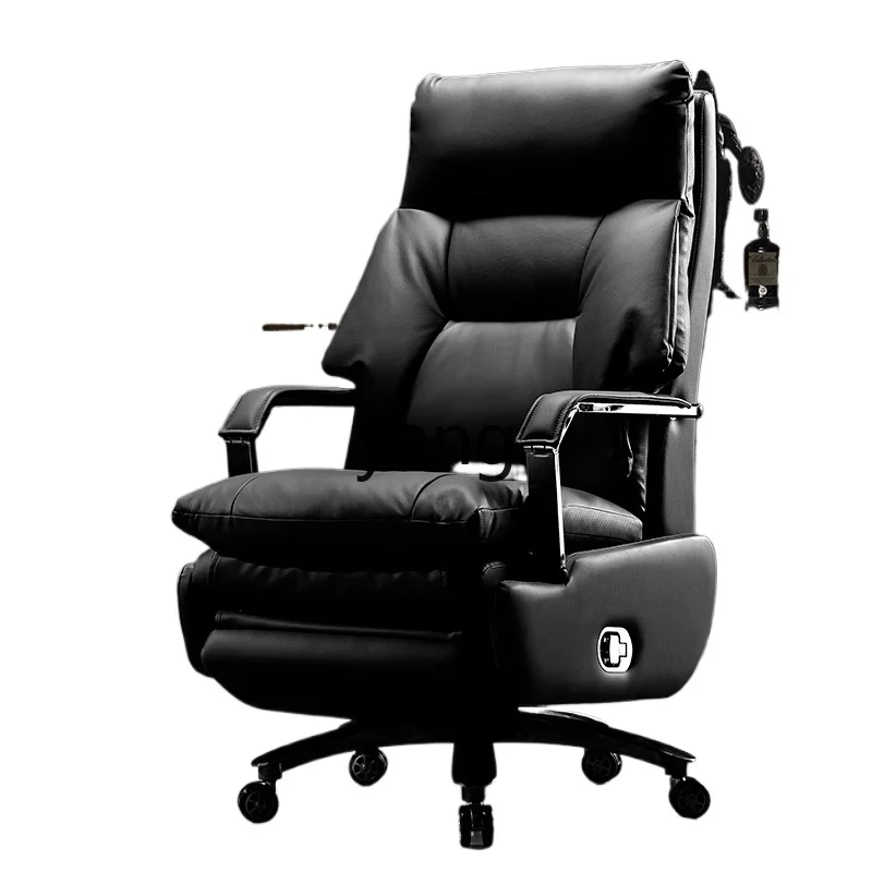 

ZL electric reclining boss chair leather home comfort sedentary computer chair office