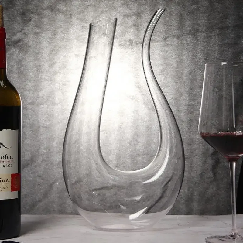 Crystal Glass Decanter European Red Wine Set Wine Dispenser U-shaped Wine Pot Household