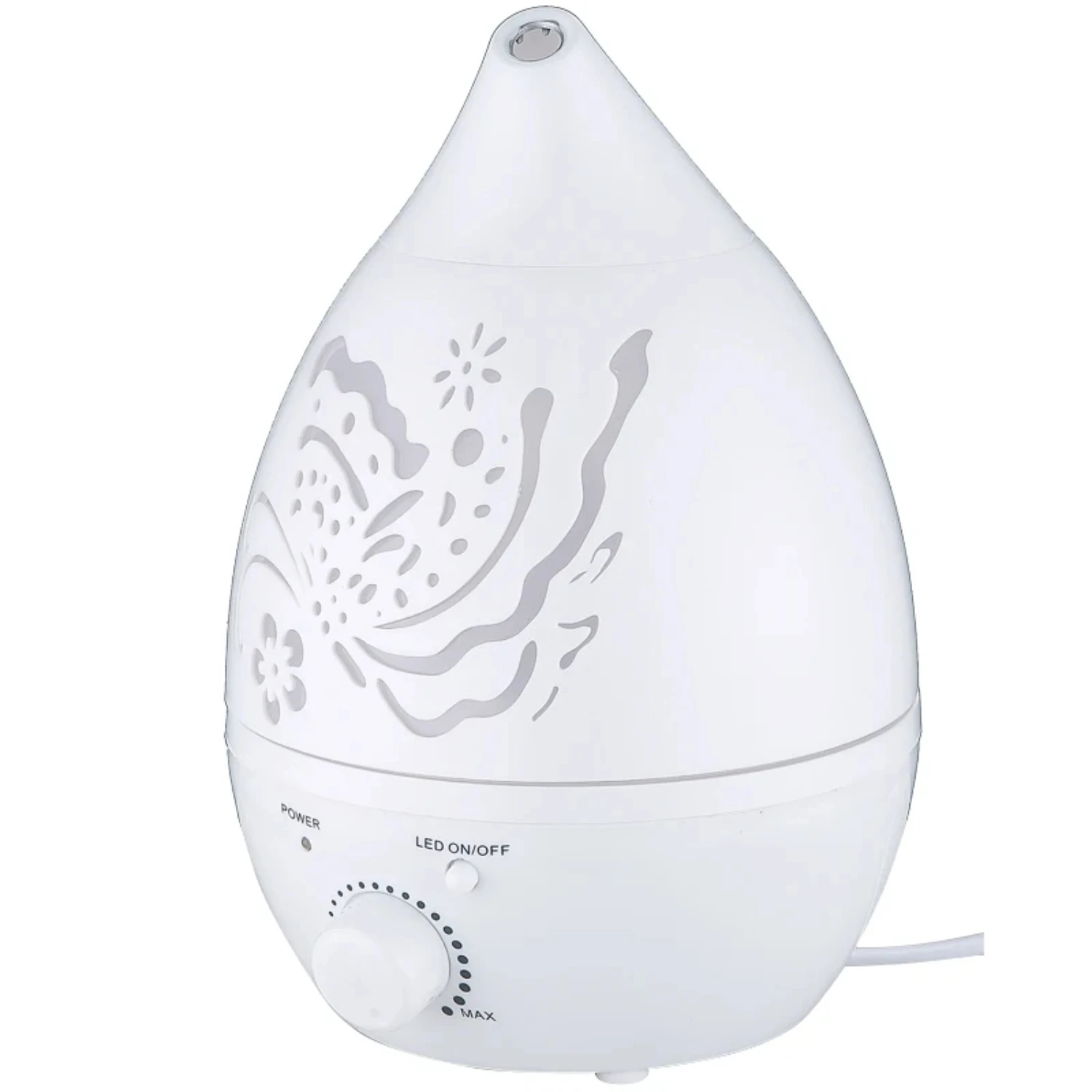 Etherische Olie Diffuser Met 7 Kleuren Led Voor Kantoor, Babykamer En Thuisgebruik-Luchtbevochtiger Met Carve Mistmaker Voor Aromathera