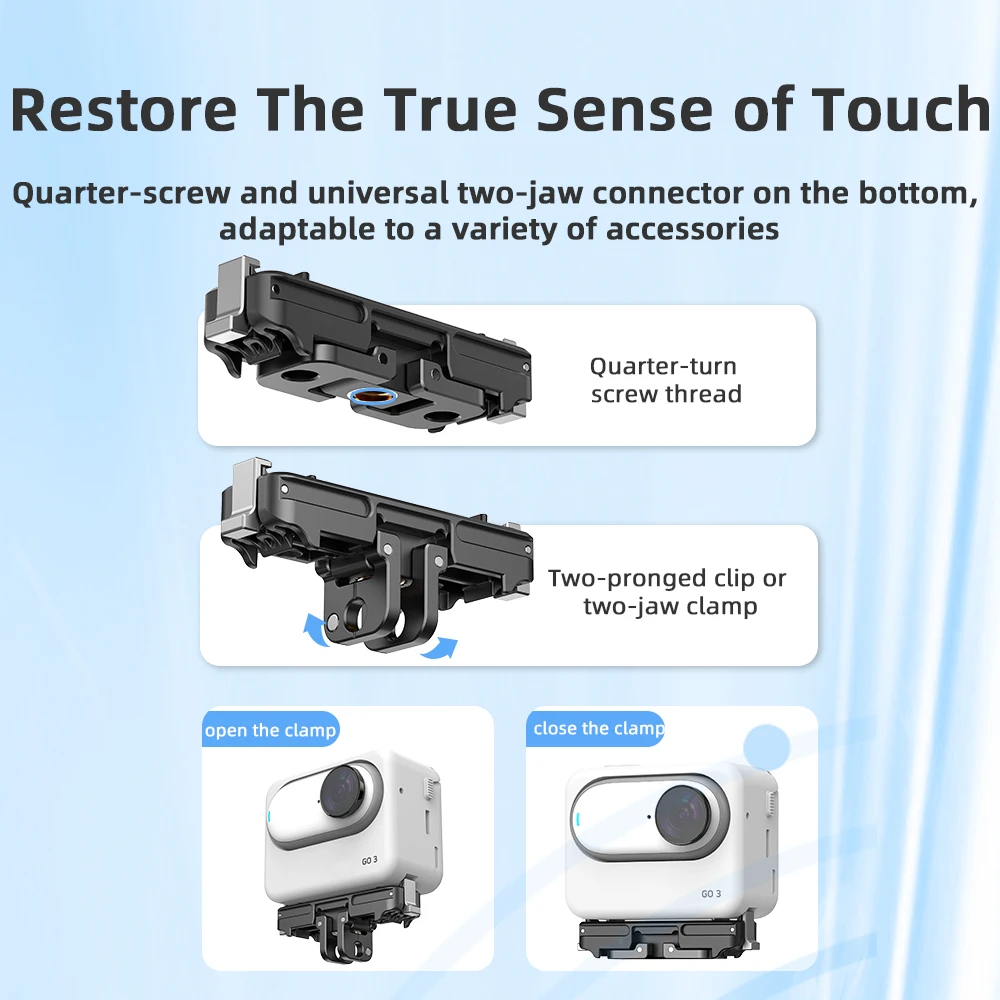 for Insta360 Go 3S Magnetic Quick Release Base Sports Camera Go3S Quick Disassembly Adapter Base Accessories