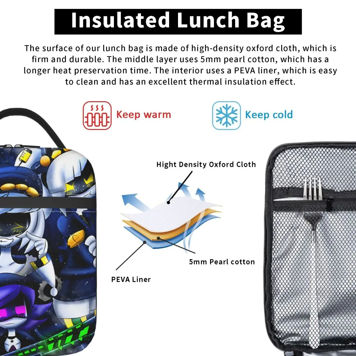 القتل الطائرات بدون طيار عوزي البواب لعبة أكياس الغداء مانعة للتسرب وجبة الحاويات حقيبة للحفاظ على البرودة حمل علب الاغذية كلية نزهة الغذاء حقائب اليد #6