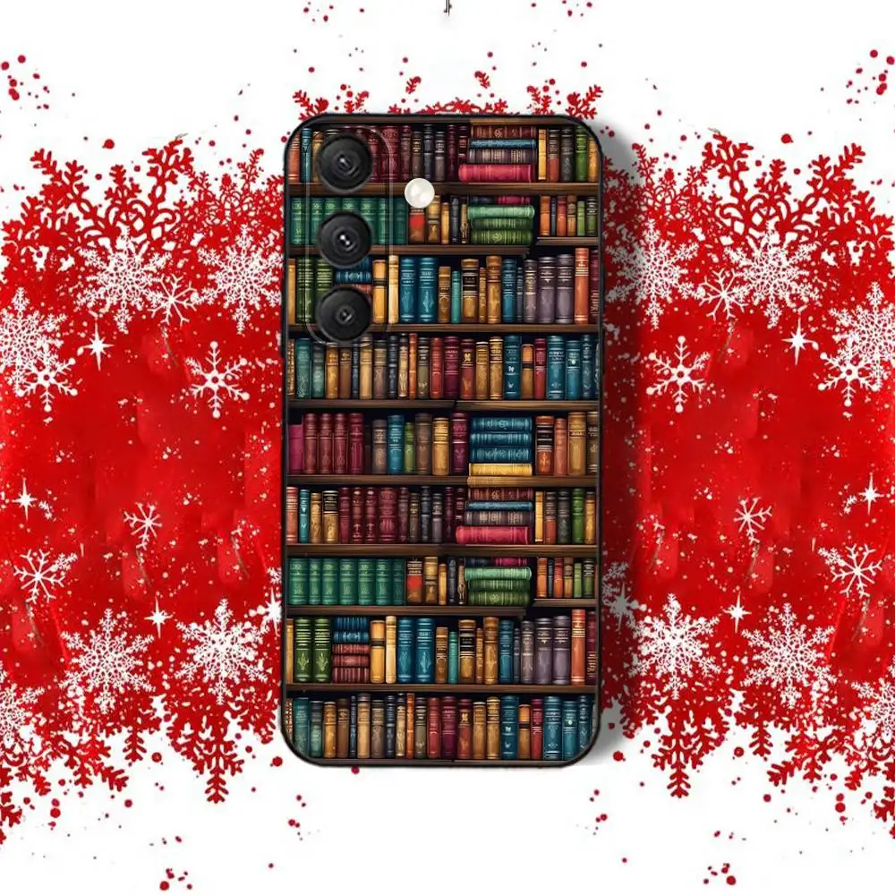 حافظة هاتف B-Book Shelf C-CreativeS لهاتف سامسونج S22، S24، S25، S23، S20، S30، S21، Ultra، Plus، 5G، Fe، Lite غطاء هاتف من السيليكون الأسود #3