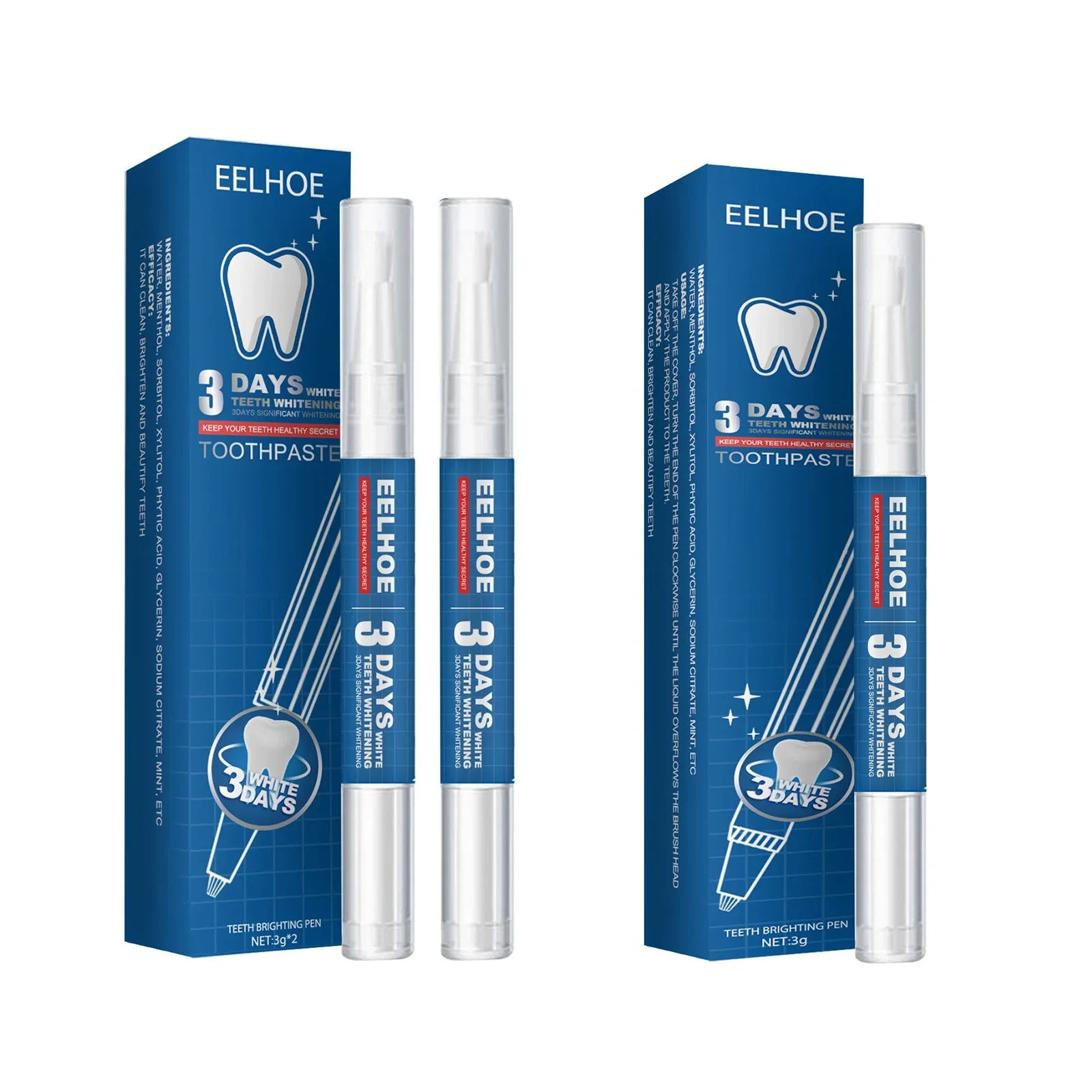 

Sdatter EELHOE Toothpaste Pen Teeth Whitening Gel Tooth Stain Remover Smoke Stain Whitening Gum Repair Oral Cleaning Dental Care